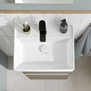Villeroy & Boch Collaro Handwaschbecken 45 cm ohne Überlauf, 1 Hahnloch