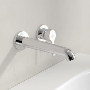 Villeroy & Boch Skyla Einhebel-Waschtischarmatur ohne Ablaufgarnitur, mit Wandauslauf