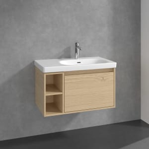 Villeroy & Boch Skyla Waschtisch mit Unterschrank 80 cm, 1 Auszug, Stauraum links