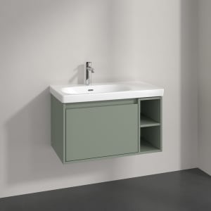 Villeroy & Boch Skyla Waschtisch mit Unterschrank 80 cm, 1 Auszug, Stauraum rechts