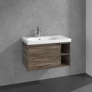 Villeroy & Boch Skyla Waschtisch mit Unterschrank 80 cm, 1 Auszug, Stauraum rechts