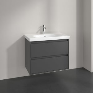 Villeroy & Boch Skyla Waschtisch mit Unterschrank 80 cm, 2 Auszüge