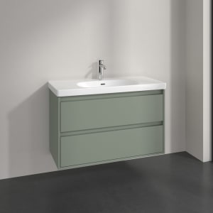 Villeroy & Boch Skyla Waschtisch mit Unterschrank 100 cm, 2 Auszüge