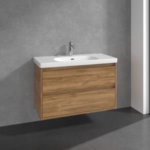 Villeroy & Boch Skyla Waschtisch mit Unterschrank 100 cm, 2 Auszüge