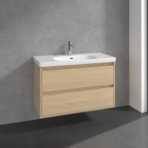 Villeroy & Boch Skyla Waschtisch mit Unterschrank 100 cm, 2 Auszüge