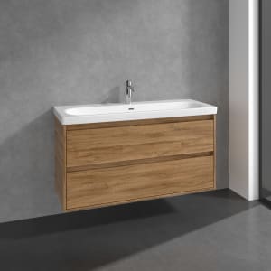 Villeroy & Boch Skyla Doppel-Waschtisch mit Unterschrank 120 cm, 2 Auszüge