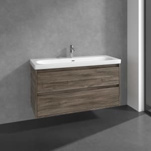 Villeroy & Boch Skyla Doppel-Waschtisch mit Unterschrank 120 cm, 2 Auszüge