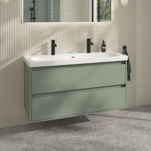 Villeroy & Boch Skyla Doppel-Waschtisch mit Unterschrank 120 cm, 2 Auszüge