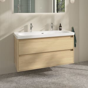 Villeroy & Boch Skyla Doppel-Waschtisch mit Unterschrank 120 cm, 2 Auszüge