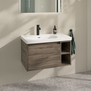 Villeroy & Boch Skyla Waschtisch mit Unterschrank 80 cm, 1 Auszug, Stauraum rechts