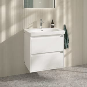 Villeroy & Boch Skyla Waschtisch mit Unterschrank 65 cm, 2 Auszüge