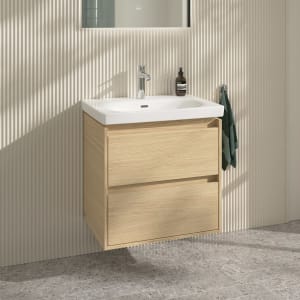 Villeroy & Boch Skyla Waschtisch mit Unterschrank 65 cm, 2 Auszüge