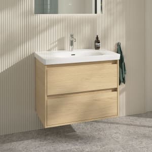 Villeroy & Boch Skyla Waschtisch mit Unterschrank 80 cm, 2 Auszüge