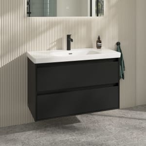Villeroy & Boch Skyla Waschtisch mit Unterschrank 100 cm, 2 Auszüge