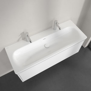 Villeroy & Boch Skyla Doppel-Schrankwaschtisch 120 x 46 cm, mit Überlauf