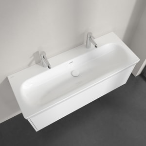 Villeroy & Boch Skyla Doppel-Schrankwaschtisch 120 x 46 cm, mit Überlauf
