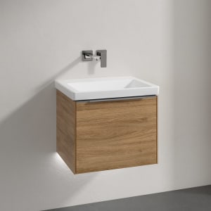 Villeroy & Boch Subway 3.0 Badmöbel-Set 55 cm mit Beleuchtung, 1 Auszug