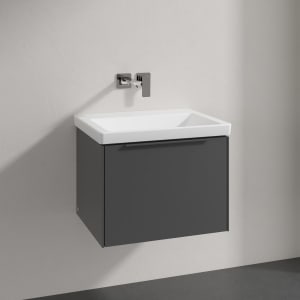 Villeroy & Boch Subway 3.0 Badmöbel-Set 60 cm, Griff in Möbelfarbe, 1 Auszug