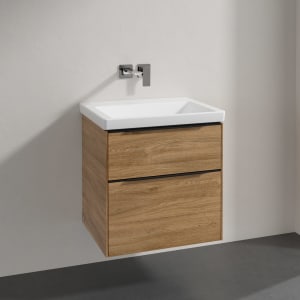 Villeroy & Boch Subway 3.0 Badmöbel-Set 60 cm, Griff volcano black, 2 Auszüge