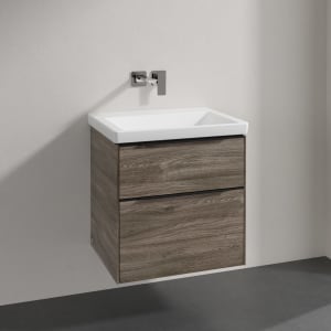 Villeroy & Boch Subway 3.0 Badmöbel-Set 60 cm, Griff volcano black, 2 Auszüge