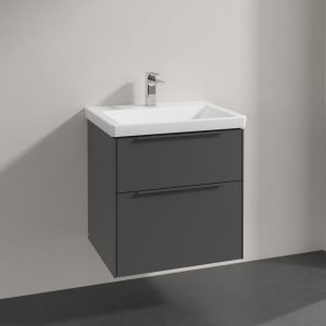 Villeroy & Boch Subway 3.0 Badmöbel-Set 60 cm, Griff in Möbelfarbe, 2 Auszüge