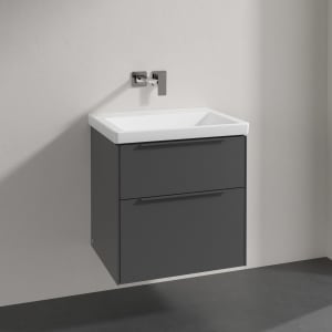 Villeroy & Boch Subway 3.0 Badmöbel-Set 60 cm, Griff in Möbelfarbe, 2 Auszüge