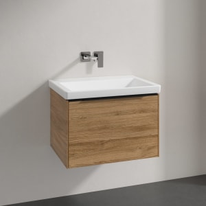 Villeroy & Boch Subway 3.0 Badmöbel-Set 65 cm, Griff volcano black, 1 Auszug