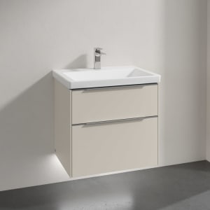 Villeroy & Boch Subway 3.0 Badmöbel-Set 65 cm mit Beleuchtung, 2 Auszüge