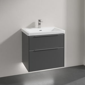 Villeroy & Boch Subway 3.0 Badmöbel-Set 65 cm mit Beleuchtung, 2 Auszüge