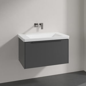 Villeroy & Boch Subway 3.0 Badmöbel-Set 80 cm, Griff in Möbelfarbe, 1 Auszug