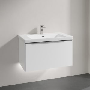 Villeroy & Boch Subway 3.0 Badmöbel-Set 80 cm mit Beleuchtung, 1 Auszug