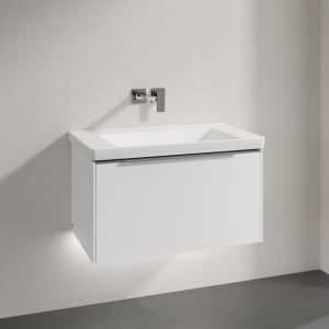 Villeroy & Boch Subway 3.0 Badmöbel-Set 80 cm mit Beleuchtung, 1 Auszug