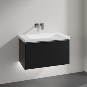 Villeroy & Boch Subway 3.0 Badmöbel-Set 80 cm mit Beleuchtung, 1 Auszug