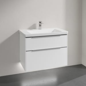 Villeroy & Boch Subway 3.0 Badmöbel-Set 80 cm mit Beleuchtung, 2 Auszüge