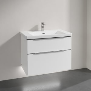 Villeroy & Boch Subway 3.0 Badmöbel-Set 80 cm mit Beleuchtung, 2 Auszüge