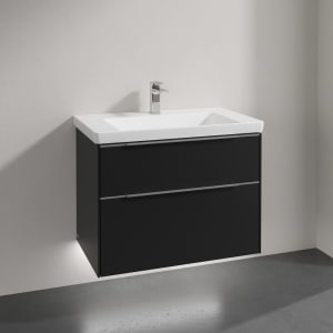 Villeroy & Boch Subway 3.0 Badmöbel-Set 80 cm mit Beleuchtung, 2 Auszüge