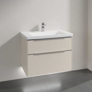 Villeroy & Boch Subway 3.0 Badmöbel-Set 80 cm mit Beleuchtung, 2 Auszüge
