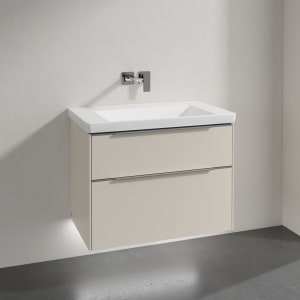 Villeroy & Boch Subway 3.0 Badmöbel-Set 80 cm mit Beleuchtung, 2 Auszüge