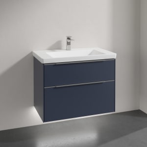 Villeroy & Boch Subway 3.0 Badmöbel-Set 80 cm mit Beleuchtung, 2 Auszüge
