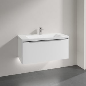Villeroy & Boch Subway 3.0 Badmöbel-Set 100 cm mit Beleuchtung, 1 Auszug