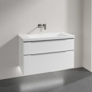 Villeroy & Boch Subway 3.0 Badmöbel-Set 100 cm mit Beleuchtung, 2 Auszüge