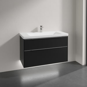 Villeroy & Boch Subway 3.0 Badmöbel-Set 100 cm mit Beleuchtung, 2 Auszüge