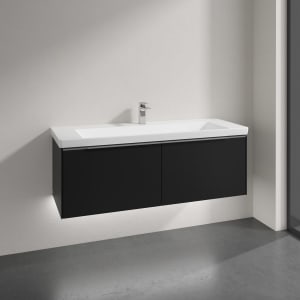 Villeroy & Boch Subway 3.0 Badmöbel-Set 130 cm mit Beleuchtung, 2 Auszüge