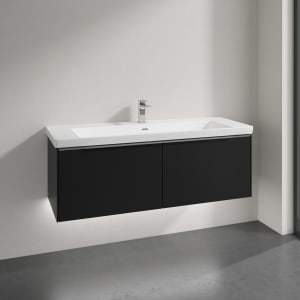 Villeroy & Boch Subway 3.0 Badmöbel-Set 130 cm mit Beleuchtung, 2 Auszüge