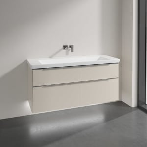 Villeroy & Boch Subway 3.0 Badmöbel-Set 130 cm mit Beleuchtung, 4 Auszüge