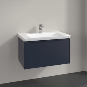 Villeroy & Boch Subway 3.0 Badmöbel-Set 80 cm, Griff in Möbelfarbe, 1 Auszug