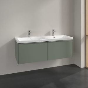 Villeroy & Boch Subway 3.0 Waschtischunterschrank 127,2 cm, 2 Auszüge, ohne LED-Beleuchtung, für Doppel-Waschtisch