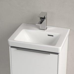 Villeroy & Boch Subway 3.0 Handwaschbecken 37 cm, mit 1 Hahnloch, mit Überlauf