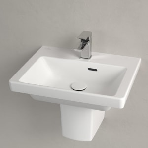 Villeroy & Boch Subway 3.0 Handwaschbecken 50 cm, mit 1 Hahnloch, mit Überlauf