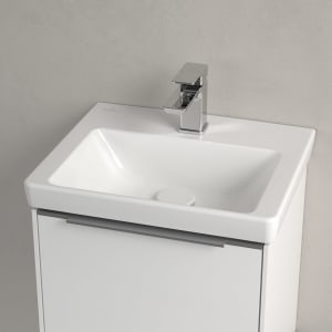 Villeroy & Boch Subway 3.0 Handwaschbecken 45 cm, für Möbelmontage, mit 1 Hahnloch, ohne Überlauf